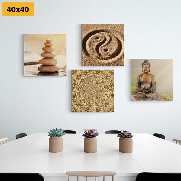 Set slika u stilu Feng Shui