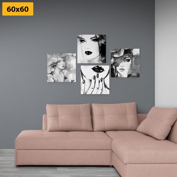 Set slika elegancija žene