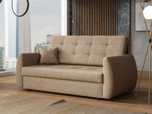 Sofa na razvlačenje Clovea Art III (smeđa) (s prostorom za odlaganje)