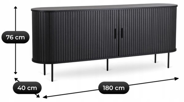 Ormarić Trisha 180 (crna)