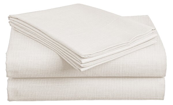 Pamučna plahta SLUB 140x240 cm krem boje, 100% pamuk Dimenzije: 140 x 240 cm