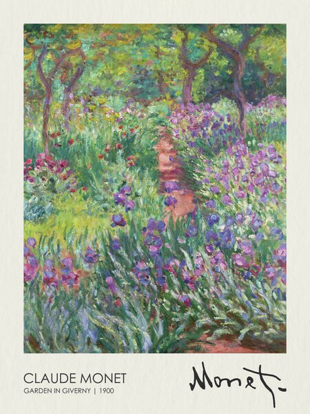 Reprodukcija The Artist’s Garden in Giverny (1900), Claude Monet