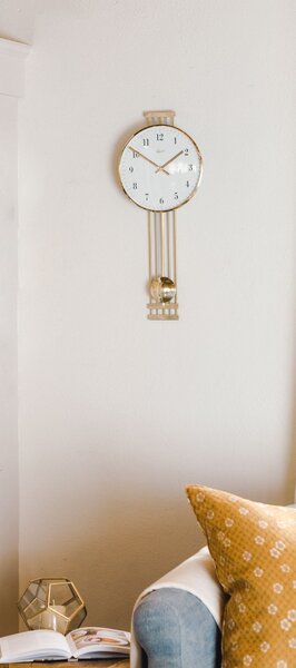 Zidni sat Nickel Elegance