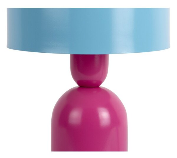 Plava/ružičasta metalna stolna lampa (visina 24 cm) Double Funky – Leitmotiv