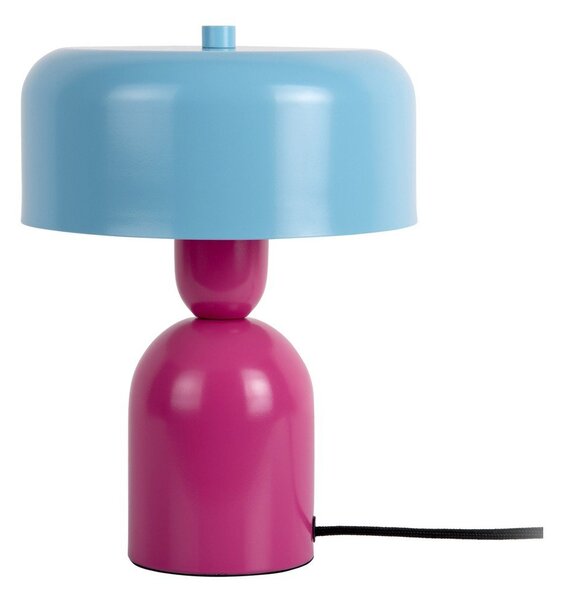 Plava/ružičasta metalna stolna lampa (visina 24 cm) Double Funky – Leitmotiv