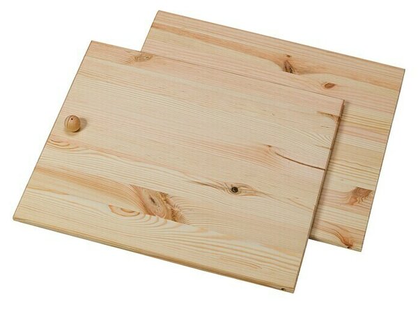 Regalux Komplet vrata i stražnje stijenke regala (41,5 x 34,5 cm, Crnogorično drvo)