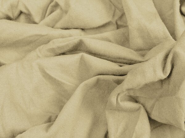 Jersey plahta krem boje 90 x 200 cm