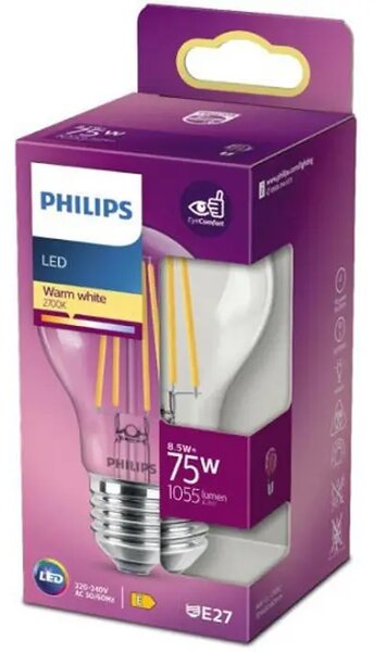 CONSUMER LED ŽARULJA classic 75W E27 WW A60 CL ND RFSRT4 8718699762995