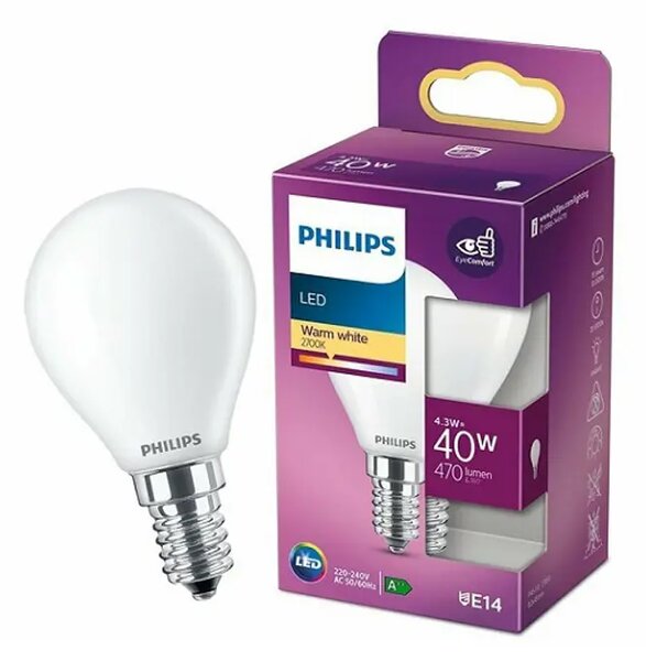 CONSUMER LED ŽARULJA classic 40W P45 E14 WW FR ND RFSRT4 8718699763435