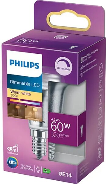 CONSUMER LED ŽARULJA CLA 60W R50 E14 WW 36D D RF 1PF/10 8718699774219