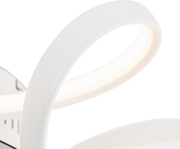 Stropni ventilator bijeli 55 cm uklj. LED s mogućnošću prigušivanja s daljinskim upravljačem - Mandy