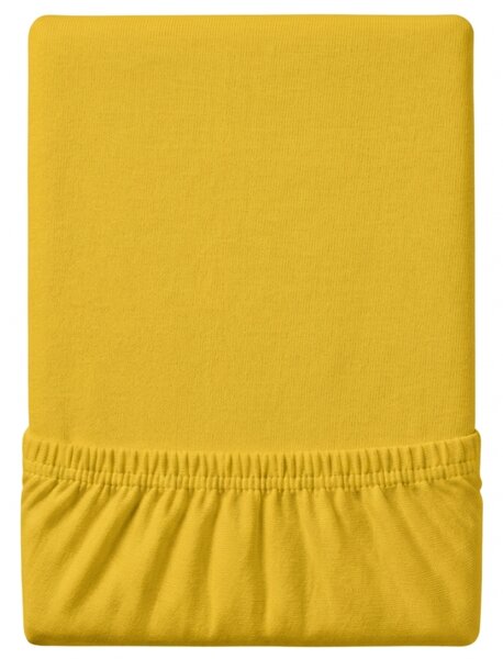 Jersey plahta EXCLUSIVE senf 90 x 200 cm