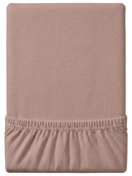 Jersey plahta EXCLUSIVE svjetlosmeđa 180x200 cm, 100% pamuk
