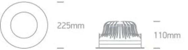 UGRADBENA SVJETILJKA LED/50W/4000K/4100lm/60°/240V IP65 BIJELA DM10150G/W/C#