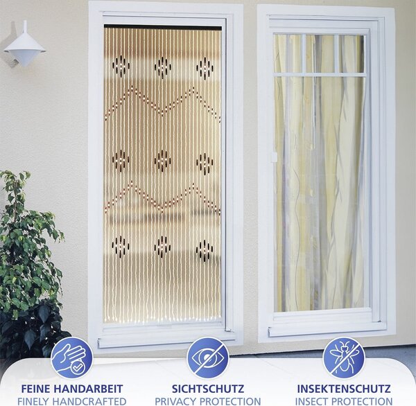Zavjesa za vrata od bambusa u prirodnoj boji 90x200 cm – Maximex