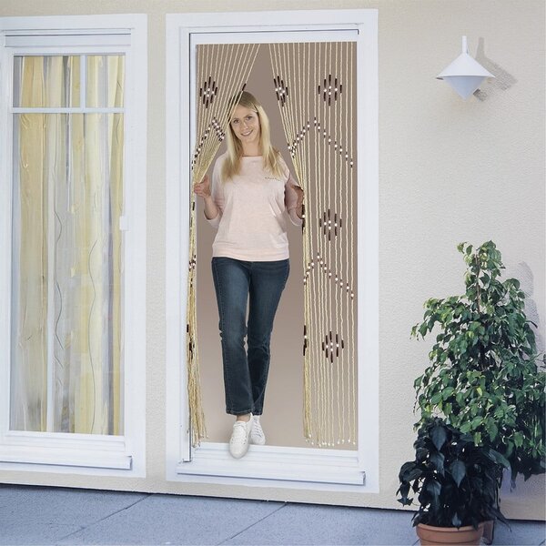 Zavjesa za vrata od bambusa u prirodnoj boji 90x200 cm – Maximex