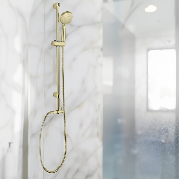Crijevo za tuširanje od nehrđajućeg čelika mat zlatno 150 cm Brass – Wenko