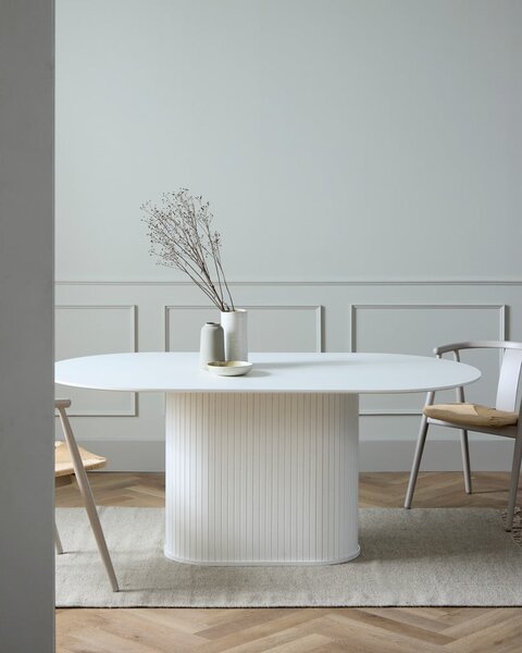 Okrugao blagovaonski stol 95x180 cm Nola – Unique Furniture