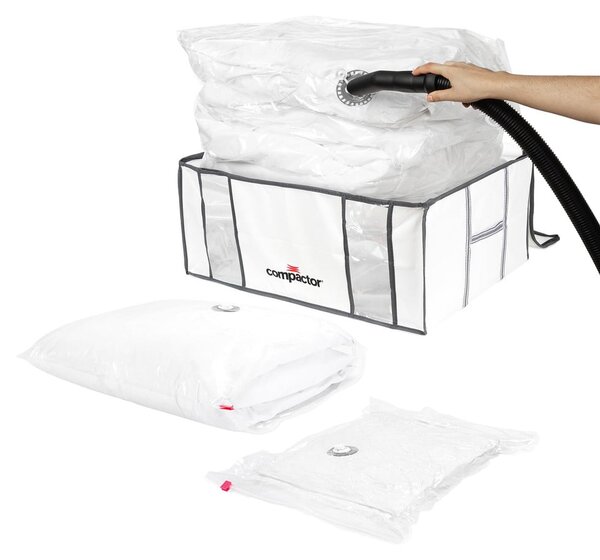Vakuumska/ojačana tekstilna kutija za pohranu odjeće 65x45x26,5 cm Life – Compactor