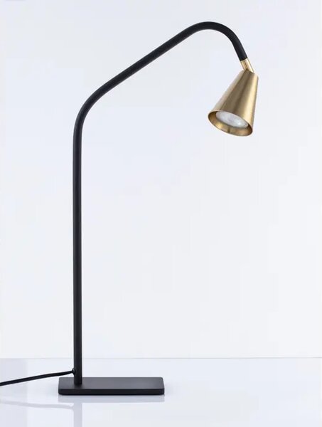 GEKO STOLNA LAMPA GU10 IP20/CRNA & ZLATNA NL9010222