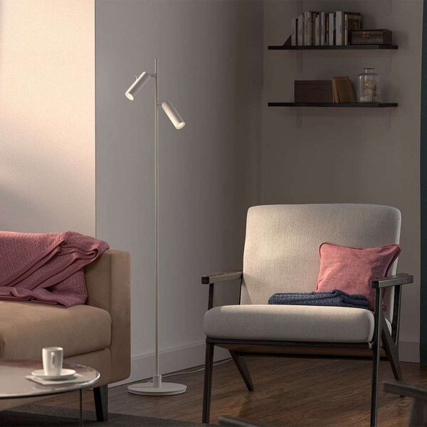 Podne Lampa Herstal, Bijela, Dnevna soba, Metal