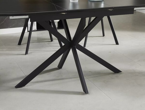 Blagovaonski stol Gamison Ceramic 140 (crna) (za 6 do 8 osoba)