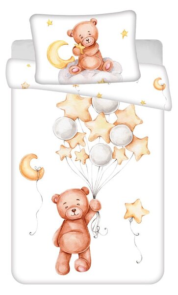 Pamučna dječja posteljina za dječji krevetić 100x135 cm Medvídek "Cute" – Jerry Fabrics