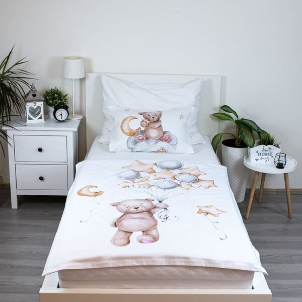 Pamučna dječja posteljina za dječji krevetić 100x135 cm Medvídek "Cute" – Jerry Fabrics