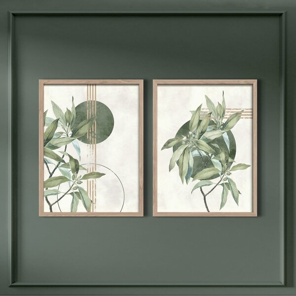 Slike u setu 2 kom 30x40 cm Green – Styler