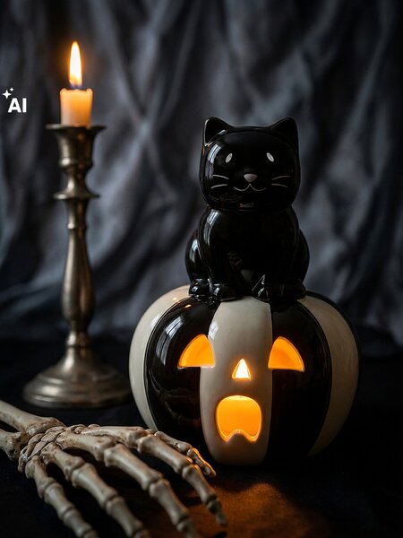 Sinsay - LED keramička stolna lampa s Halloween motivom