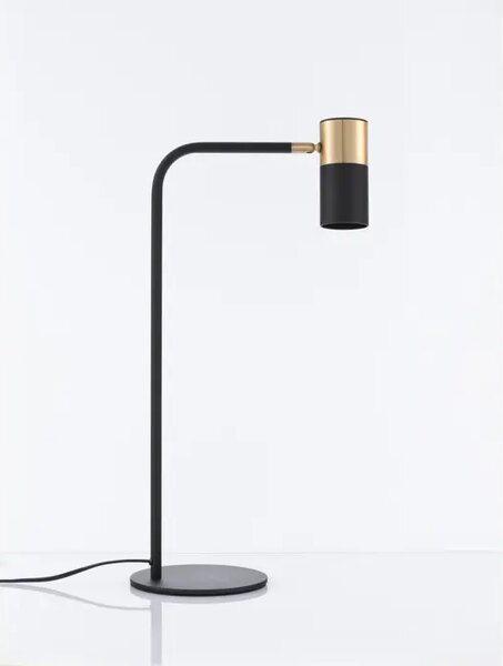 PONGO STOLNA LAMPA GU10 /IP20/CRNA & ZLATNA NL9010225