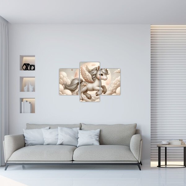 Slika - Jednorog u oblacima (90x60 cm)