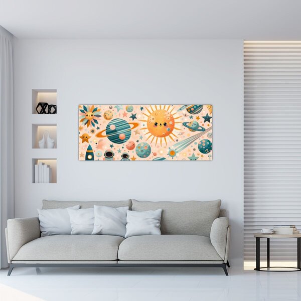 Slika - Dijelovi svemira (120x50 cm)