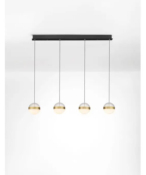 ALAZ LED LUSTER 4X CRNA/ZLATNA 26W 3000K IP20 TRIAC DIMABILNA NL9124120