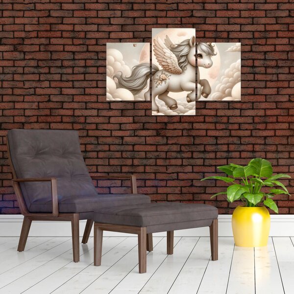 Slika - Jednorog u oblacima (90x60 cm)