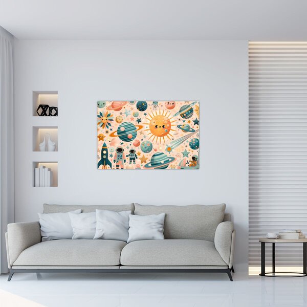 Slika - Dijelovi svemira (90x60 cm)