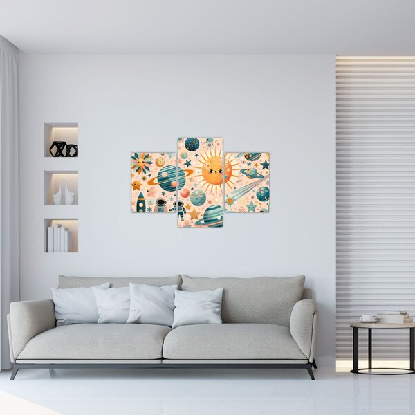 Slika - Dijelovi svemira (90x60 cm)