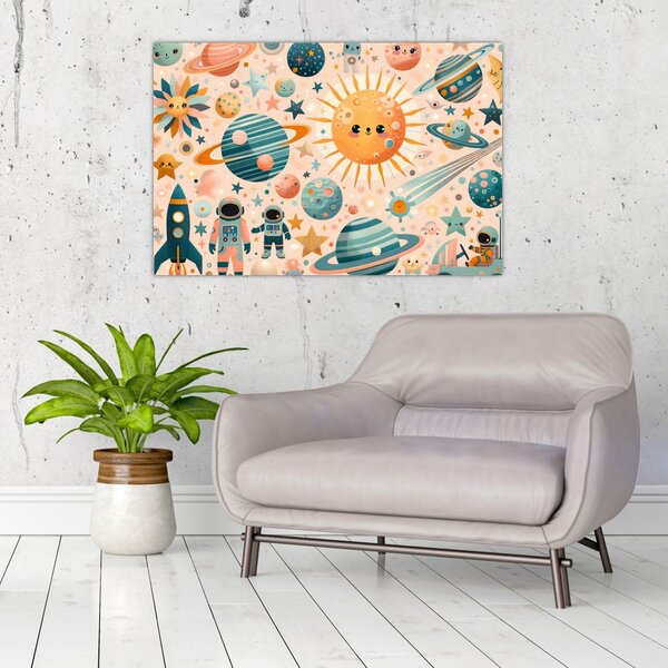 Slika - Dijelovi svemira (90x60 cm)
