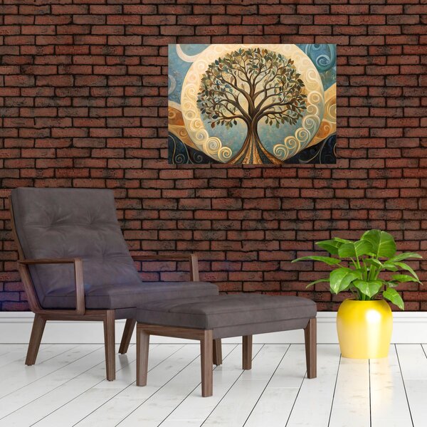 Slika – Drvo života i spirale (70x50 cm)
