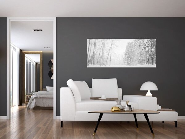 Slika - Drveni mol zimi (120x50 cm)