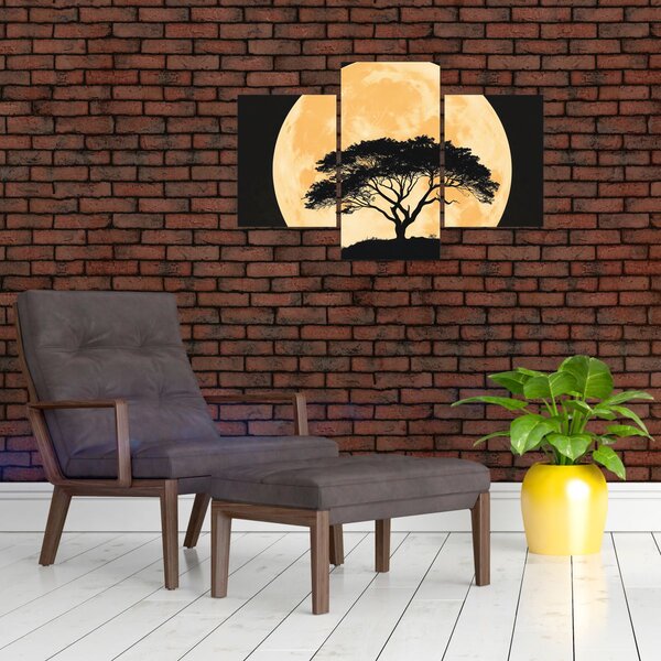 Slika – Drvo u zlatnom punom mjesecu II. (90x60 cm)