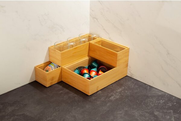 Kutija od bambusa Compactor, 22.5 x 7.5 x 6.35 cm