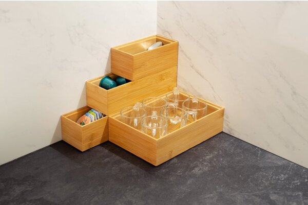 Kutija od bambusa Compactor, 22.5 x 7.5 x 6.35 cm