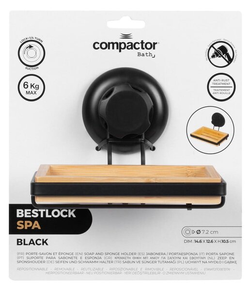 Samodržeća posuda za sapun od bambusa Compactor Bestlock SPA