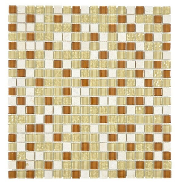 Mozaik pločica Quadrat Crystal Mix XCM M820 (30,5 x 32,2 cm, Bež boje, Sjaj)