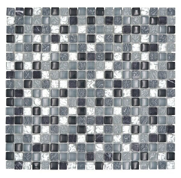 Mozaik pločica Quadrat Crystal Mix XCM M890 (30,5 x 32,2 cm, Sivo-srebrne boje, Sjaj)
