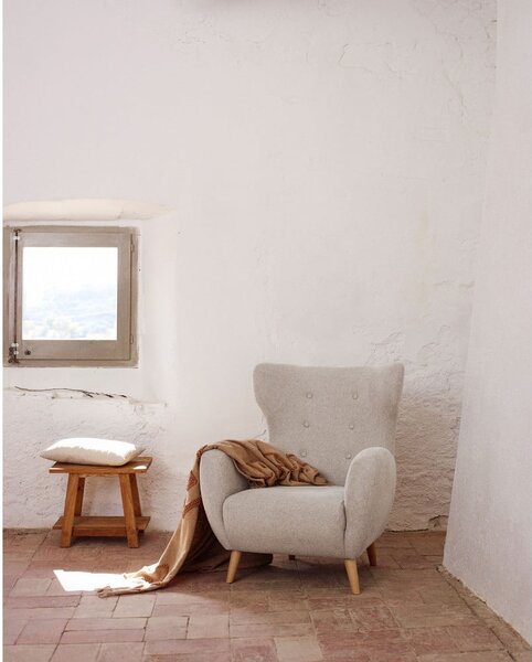 Bež wing fotelja Patio – Kave Home