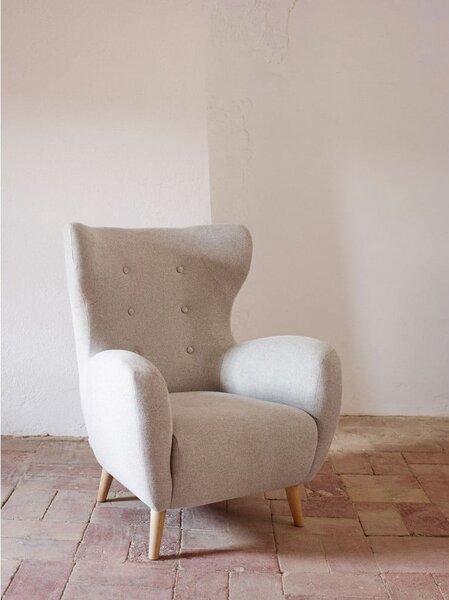 Bež wing fotelja Patio – Kave Home