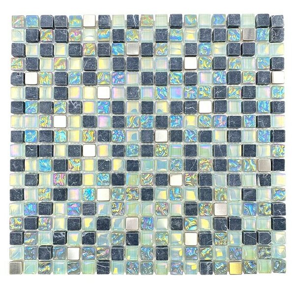 Mozaik pločica Crystal Mix XCM M840 (30,5 x 32,2 cm, Sive boje, Sjaj)