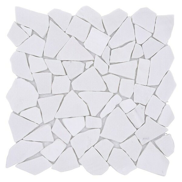 Mozaik pločica Uni CIOT 206 (31,5 x 31,5 cm, Bijele boje, Mat)